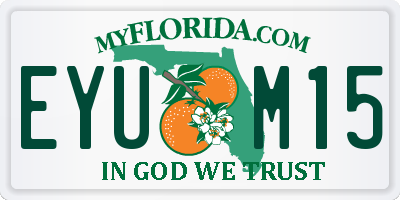 FL license plate EYUM15