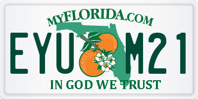 FL license plate EYUM21