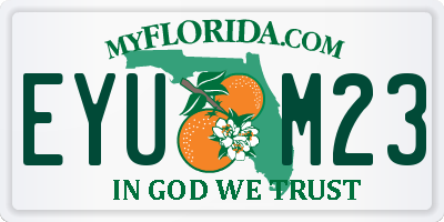 FL license plate EYUM23