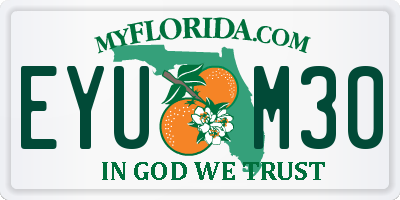 FL license plate EYUM30