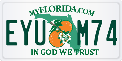 FL license plate EYUM74