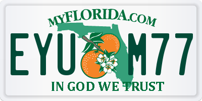 FL license plate EYUM77