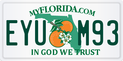 FL license plate EYUM93