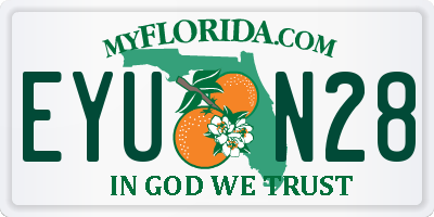 FL license plate EYUN28