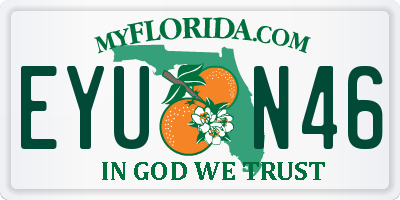FL license plate EYUN46