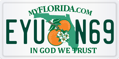 FL license plate EYUN69