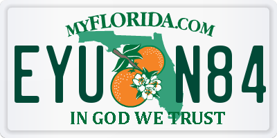 FL license plate EYUN84