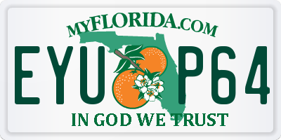 FL license plate EYUP64