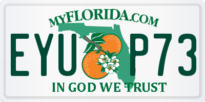 FL license plate EYUP73