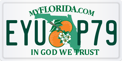 FL license plate EYUP79