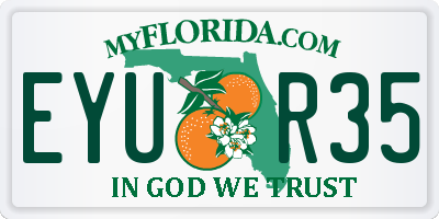 FL license plate EYUR35