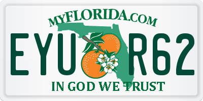 FL license plate EYUR62