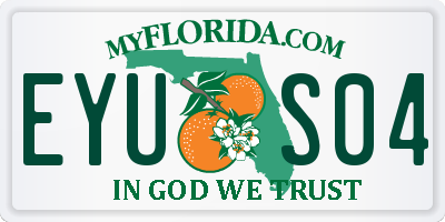 FL license plate EYUS04