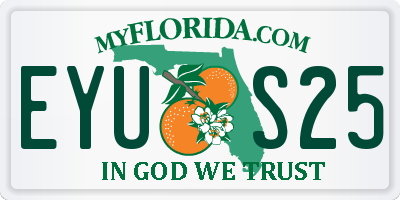 FL license plate EYUS25