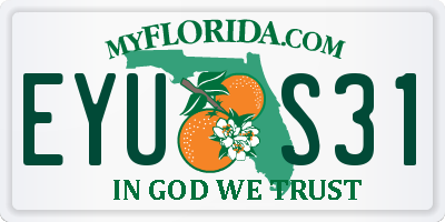 FL license plate EYUS31