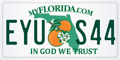 FL license plate EYUS44