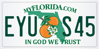 FL license plate EYUS45