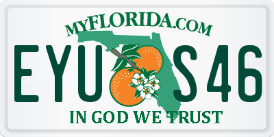 FL license plate EYUS46