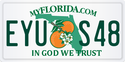 FL license plate EYUS48