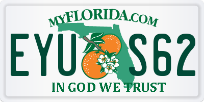 FL license plate EYUS62