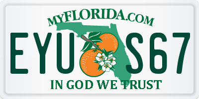 FL license plate EYUS67