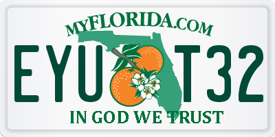 FL license plate EYUT32