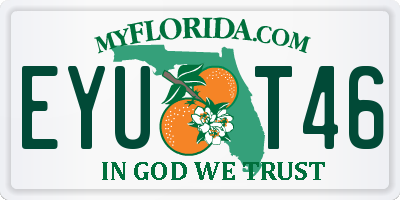 FL license plate EYUT46