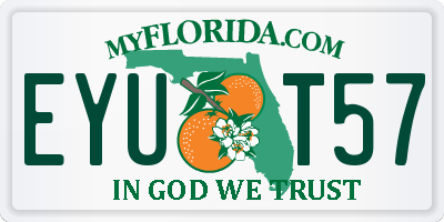 FL license plate EYUT57