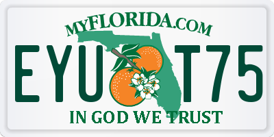 FL license plate EYUT75