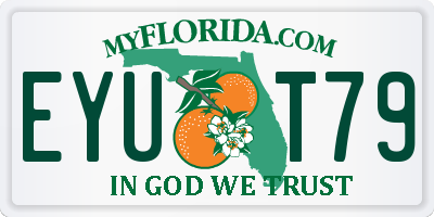 FL license plate EYUT79