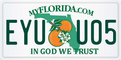 FL license plate EYUU05