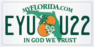 FL license plate EYUU22