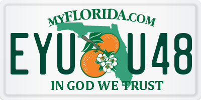 FL license plate EYUU48