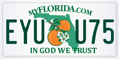 FL license plate EYUU75