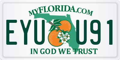 FL license plate EYUU91