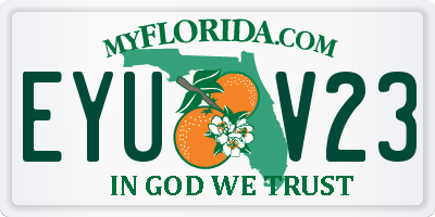 FL license plate EYUV23