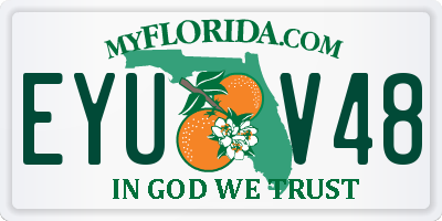 FL license plate EYUV48