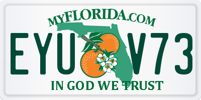 FL license plate EYUV73