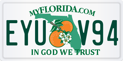 FL license plate EYUV94