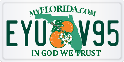FL license plate EYUV95