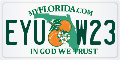 FL license plate EYUW23