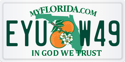 FL license plate EYUW49