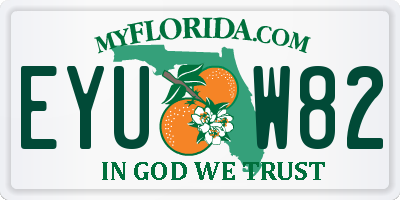 FL license plate EYUW82
