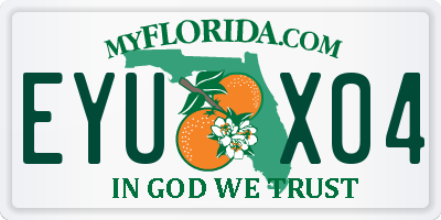FL license plate EYUX04