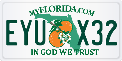FL license plate EYUX32