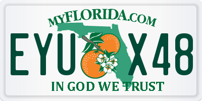 FL license plate EYUX48