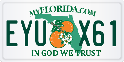 FL license plate EYUX61