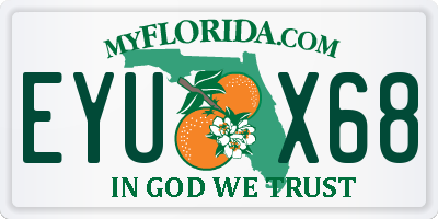 FL license plate EYUX68