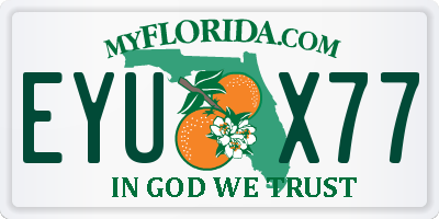 FL license plate EYUX77
