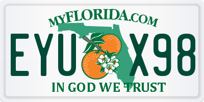 FL license plate EYUX98